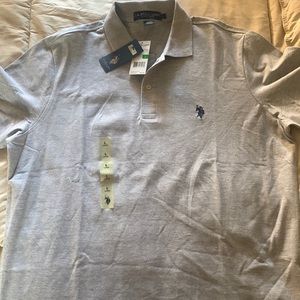 U.S. Polo Assn Size L Grey Polo